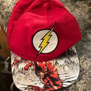 The flash baseball hat red color